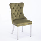 Nikki Collection Modern Velvet Upholstered Dining Chair