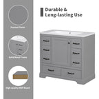 36" Bathroom Vanity without Sink, Cabinet Base Only