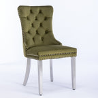 Nikki Collection Modern Velvet Upholstered Dining Chair