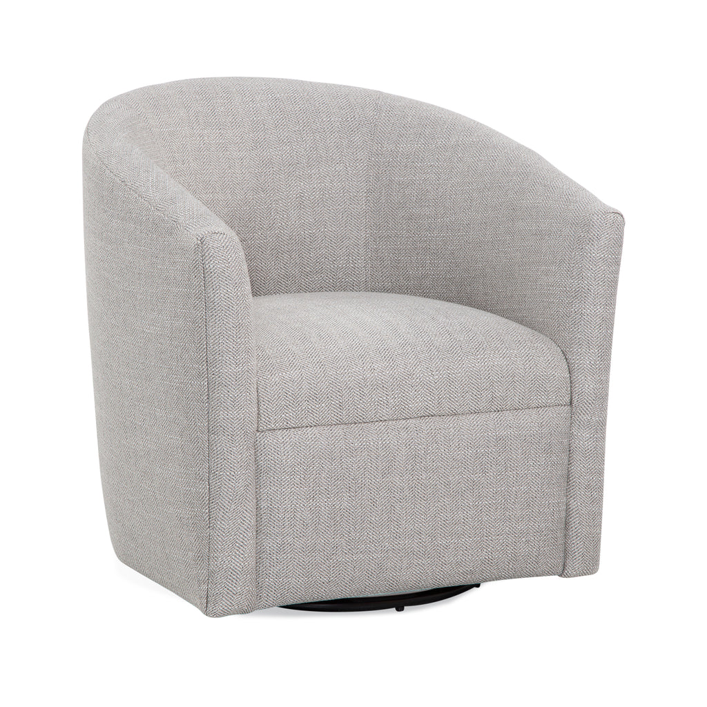 Lainey Sea Oat Swivel Barrel Chair