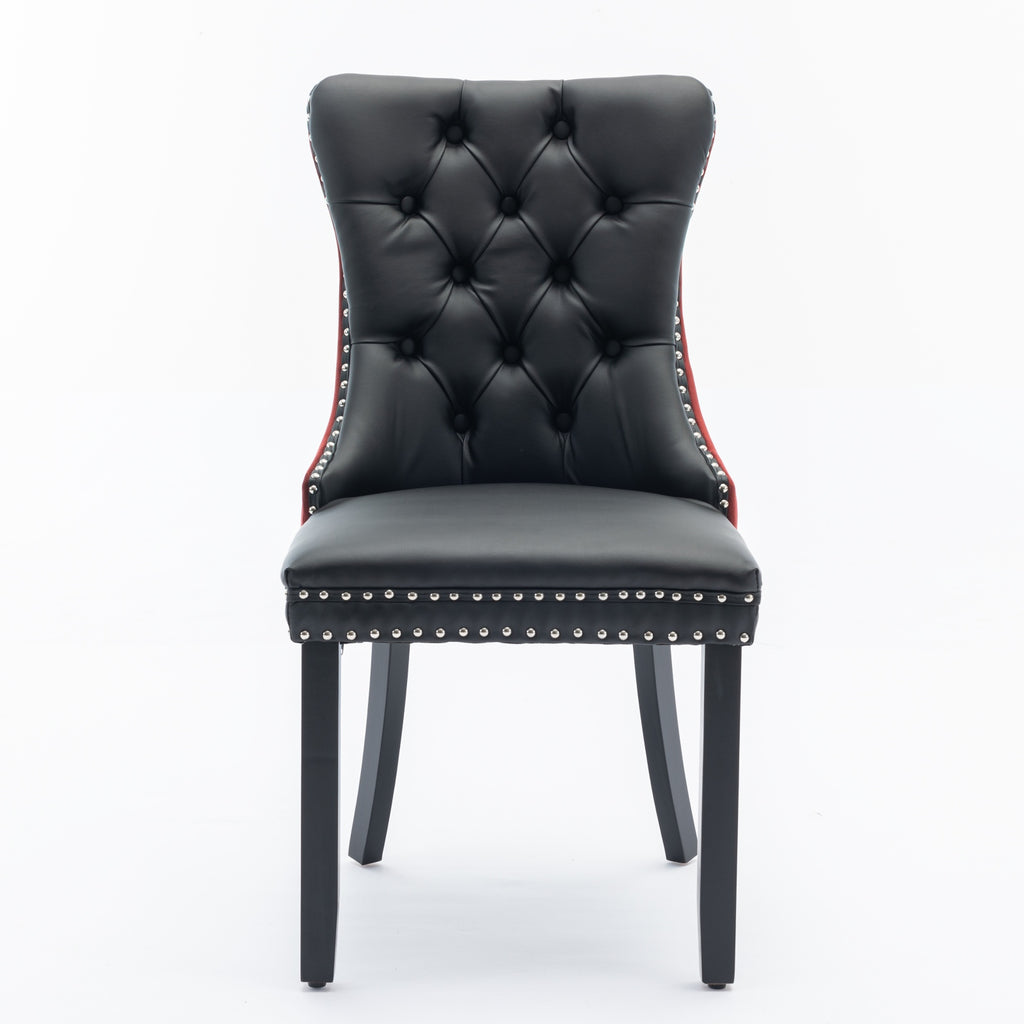 Nikki Collection Modern Tufted Dining Chair Set - 2-Pcs