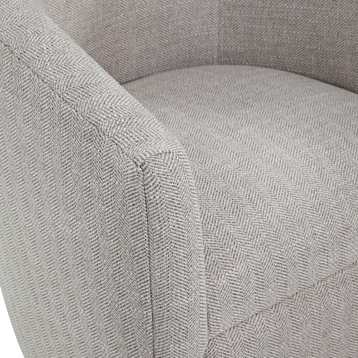 Lainey Sea Oat Swivel Barrel Chair