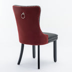 Nikki Collection Modern Tufted Dining Chair Set - 2-Pcs