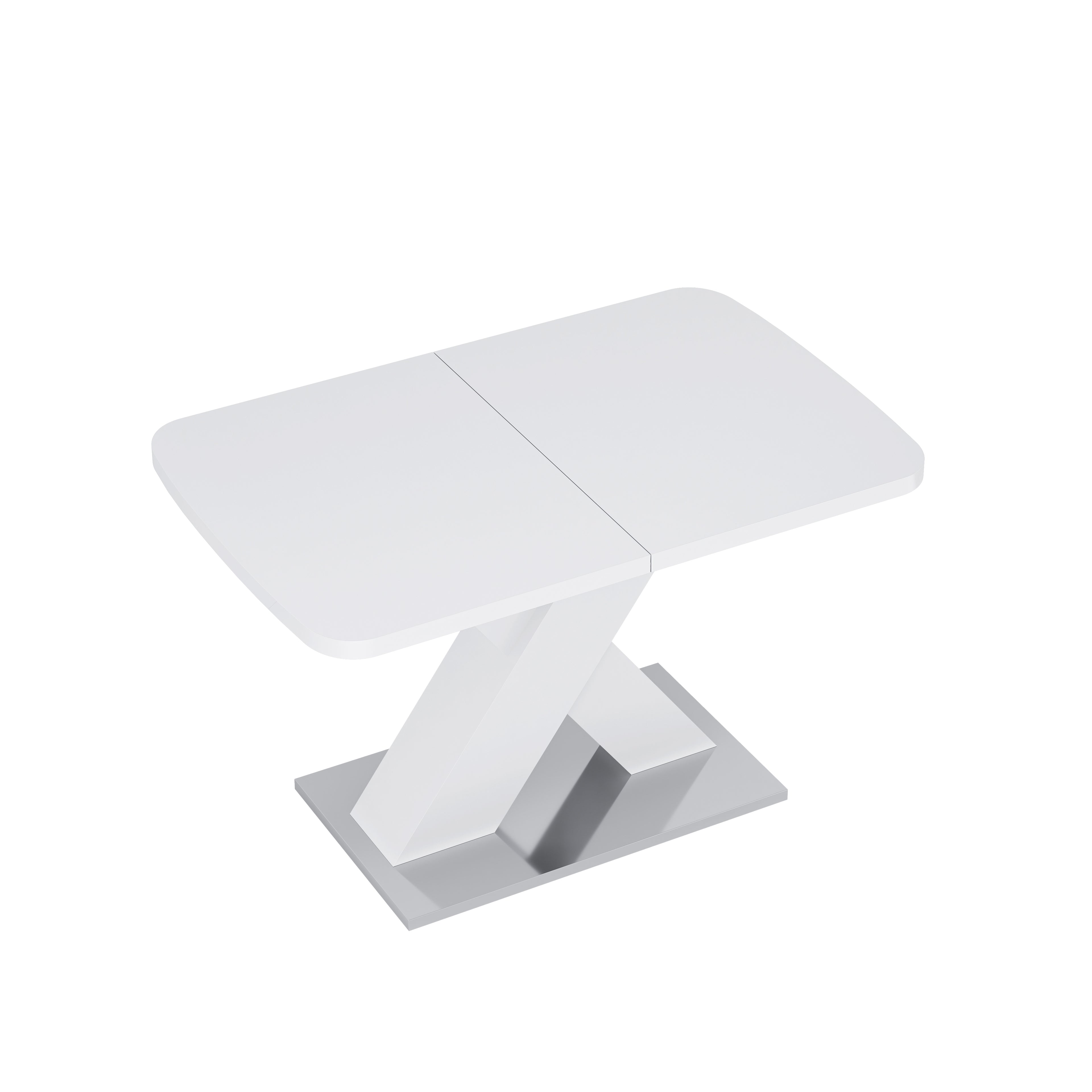 Modern Rectangle Dining Table, Stretchable