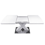 Modern Rectangle Dining Table, Stretchable
