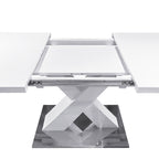 Modern Rectangle Dining Table, Stretchable