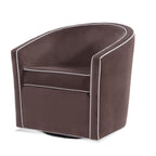 Kendall Maple Swivel Accent Chair
