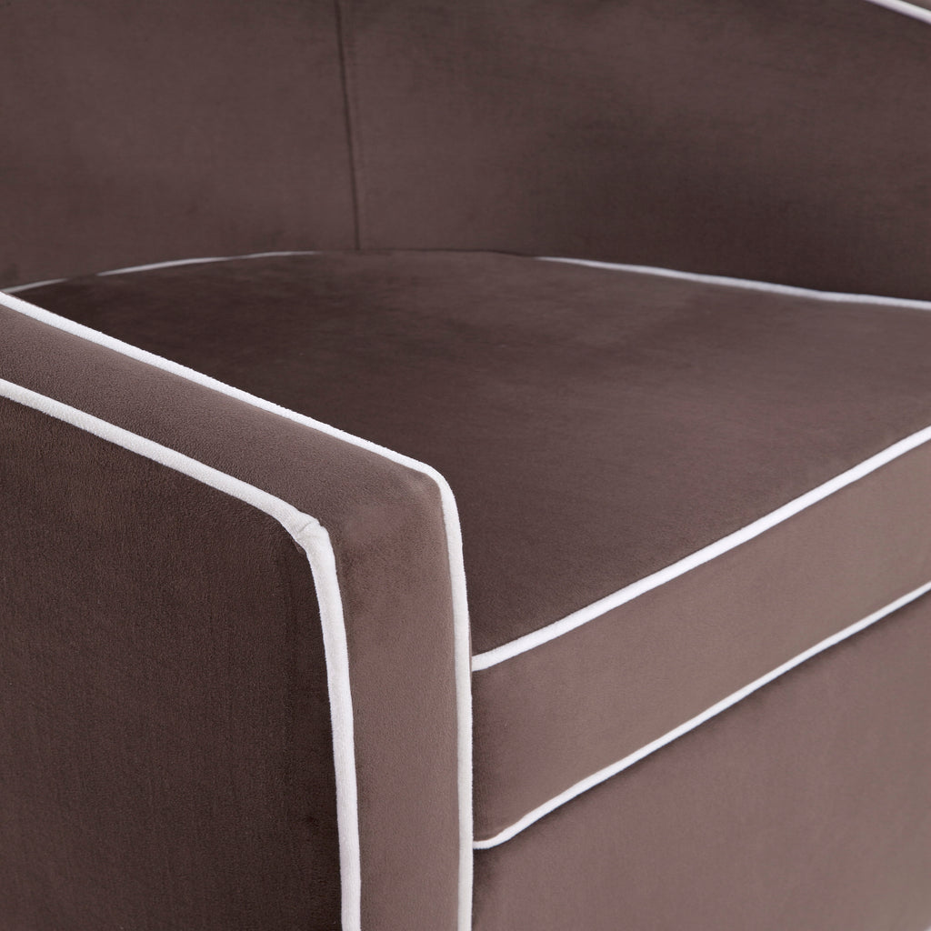 Kendall Maple Swivel Accent Chair