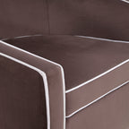 Kendall Maple Swivel Accent Chair