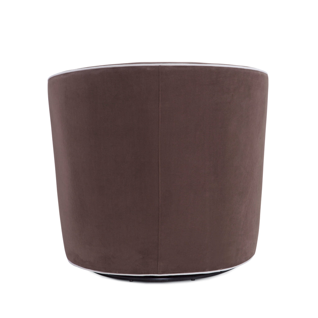 Kendall Maple Swivel Accent Chair