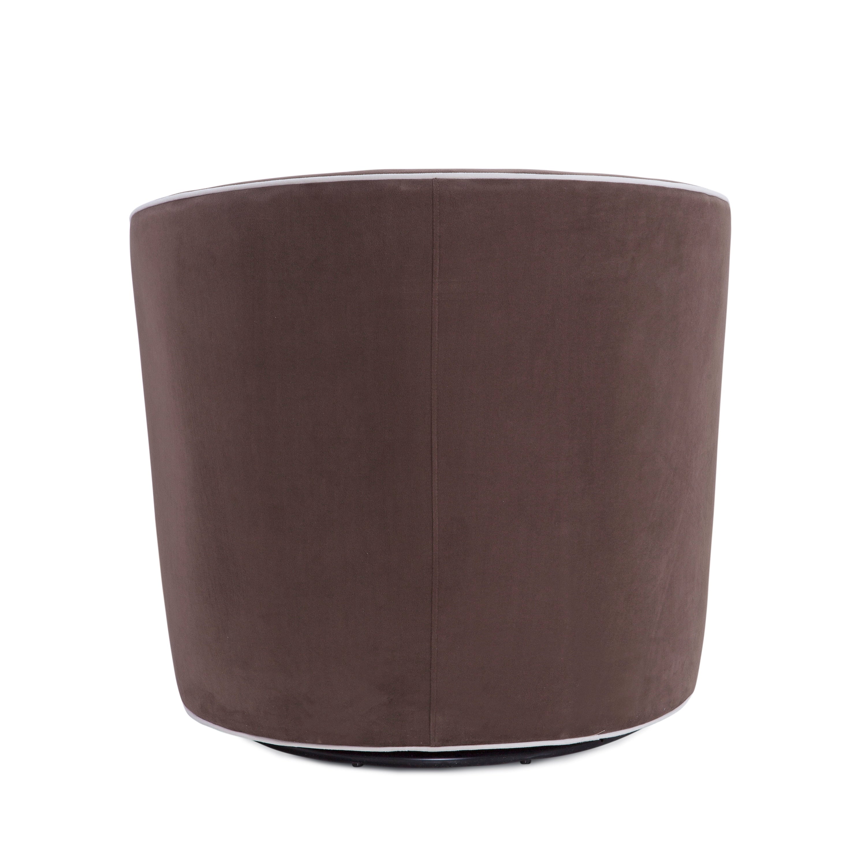 Kendall Maple Swivel Accent Chair