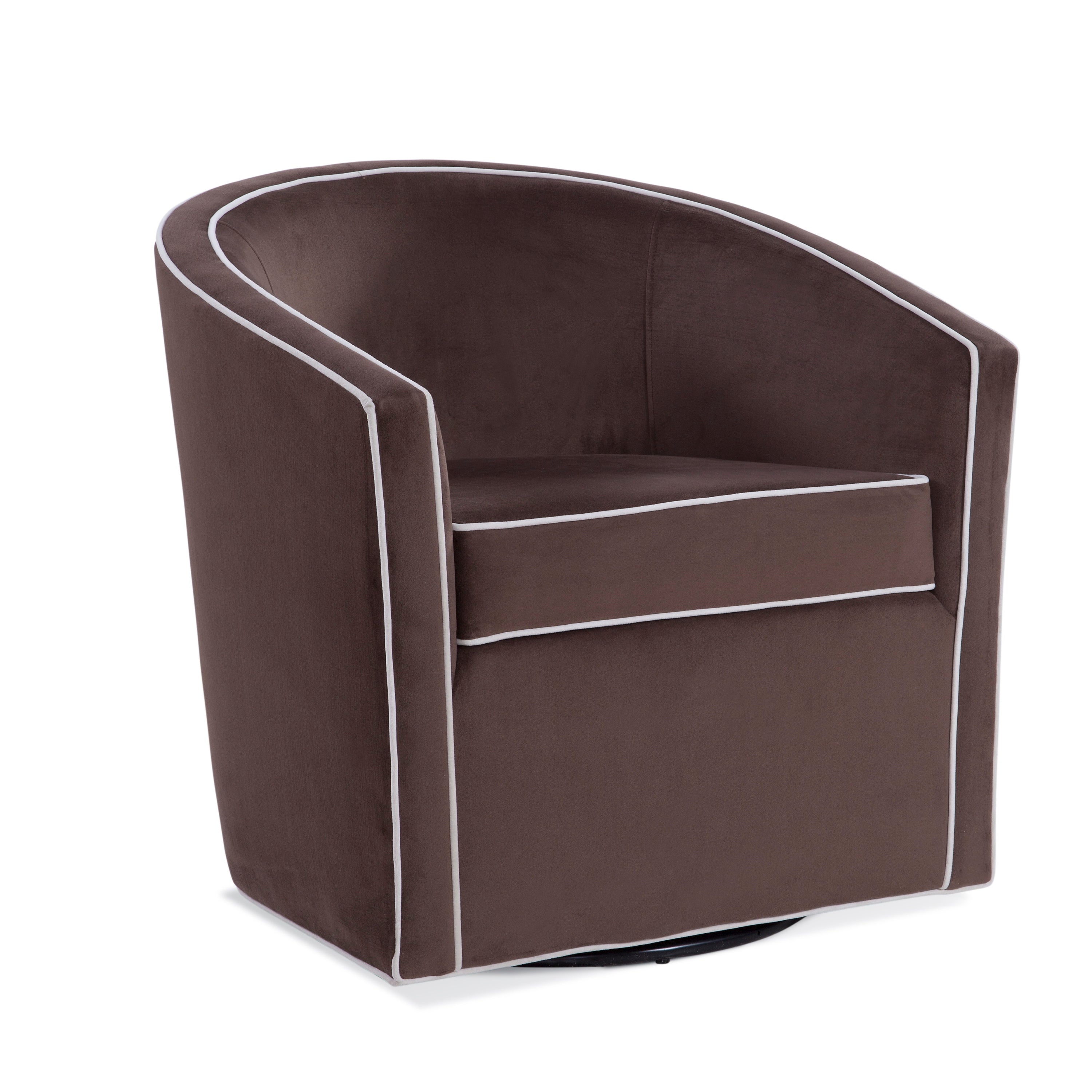 Kendall Maple Swivel Accent Chair