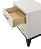 Contemporary 2-Drawer Nightstand End Table