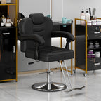 Classic Reclining Barber Chair for Hair Stylist
