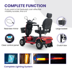 S500-Red Heavy Duty Mobility Scooter