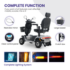 S500-Grey Heavy Duty Mobility Scooter