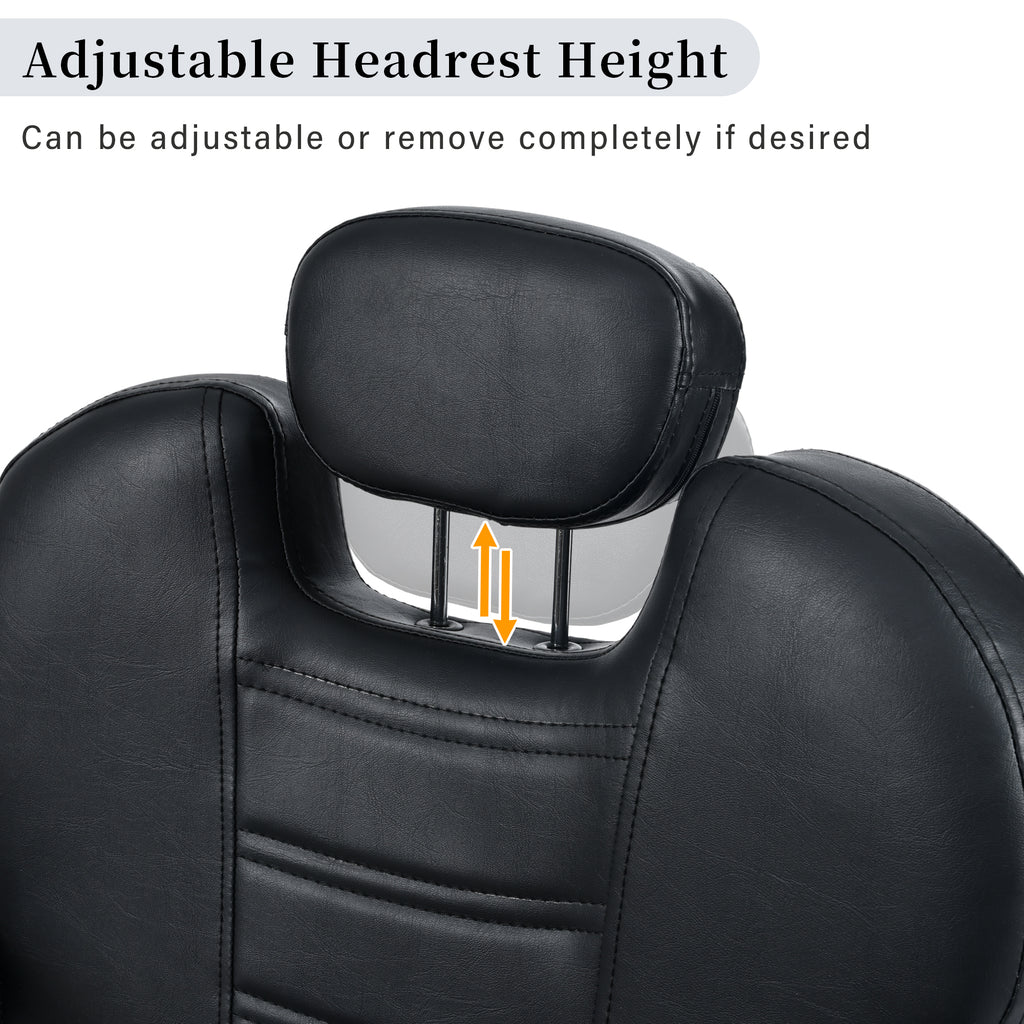 Classic Reclining Barber Chair for Hair Stylist