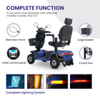 S500-Blue Heavy Duty Mobility Scooter