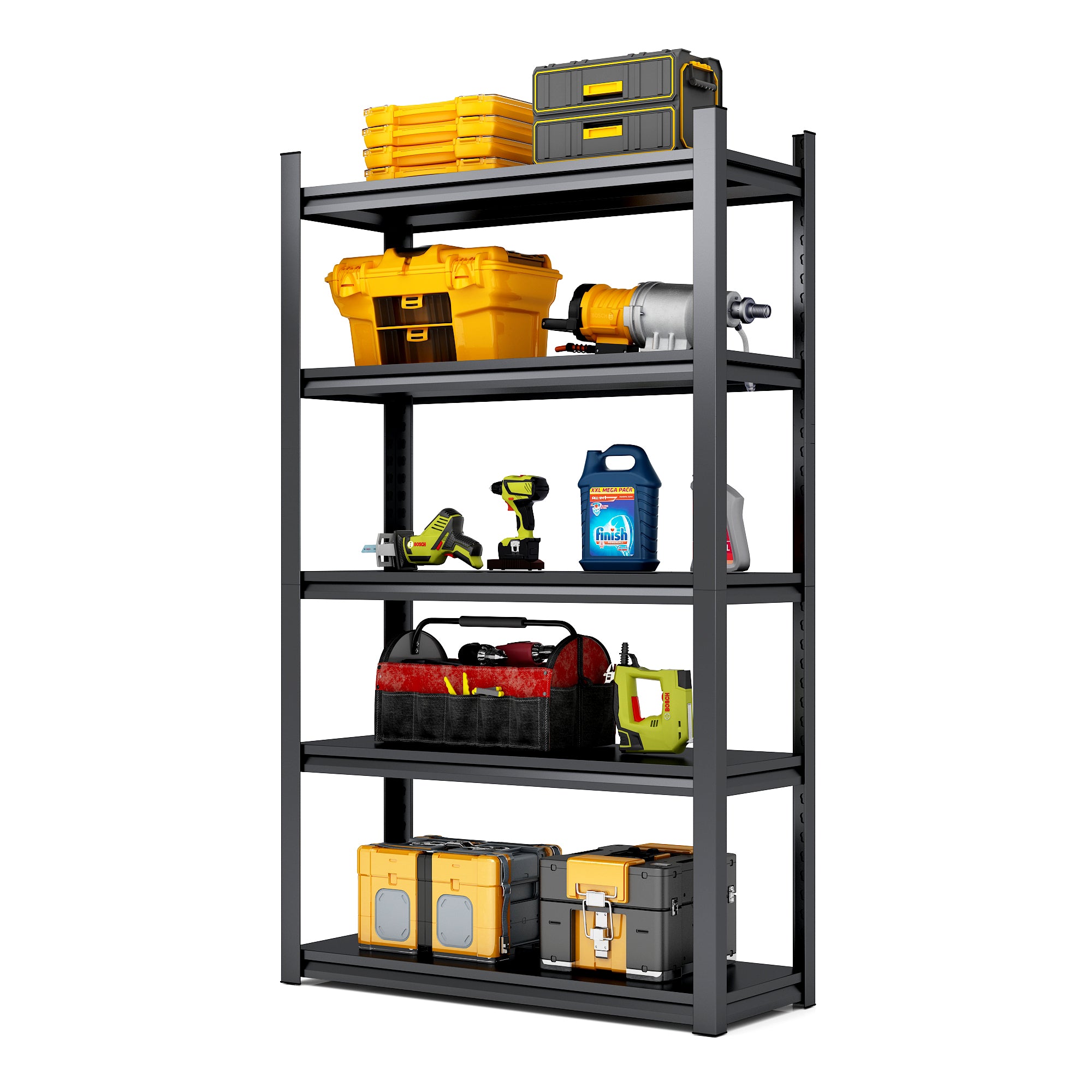 5 Tier Heavy Duty Metal Garage Shelves