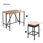 GO 10-Piece Outdoor Acacia Wood Bar Height Table And Stools Set