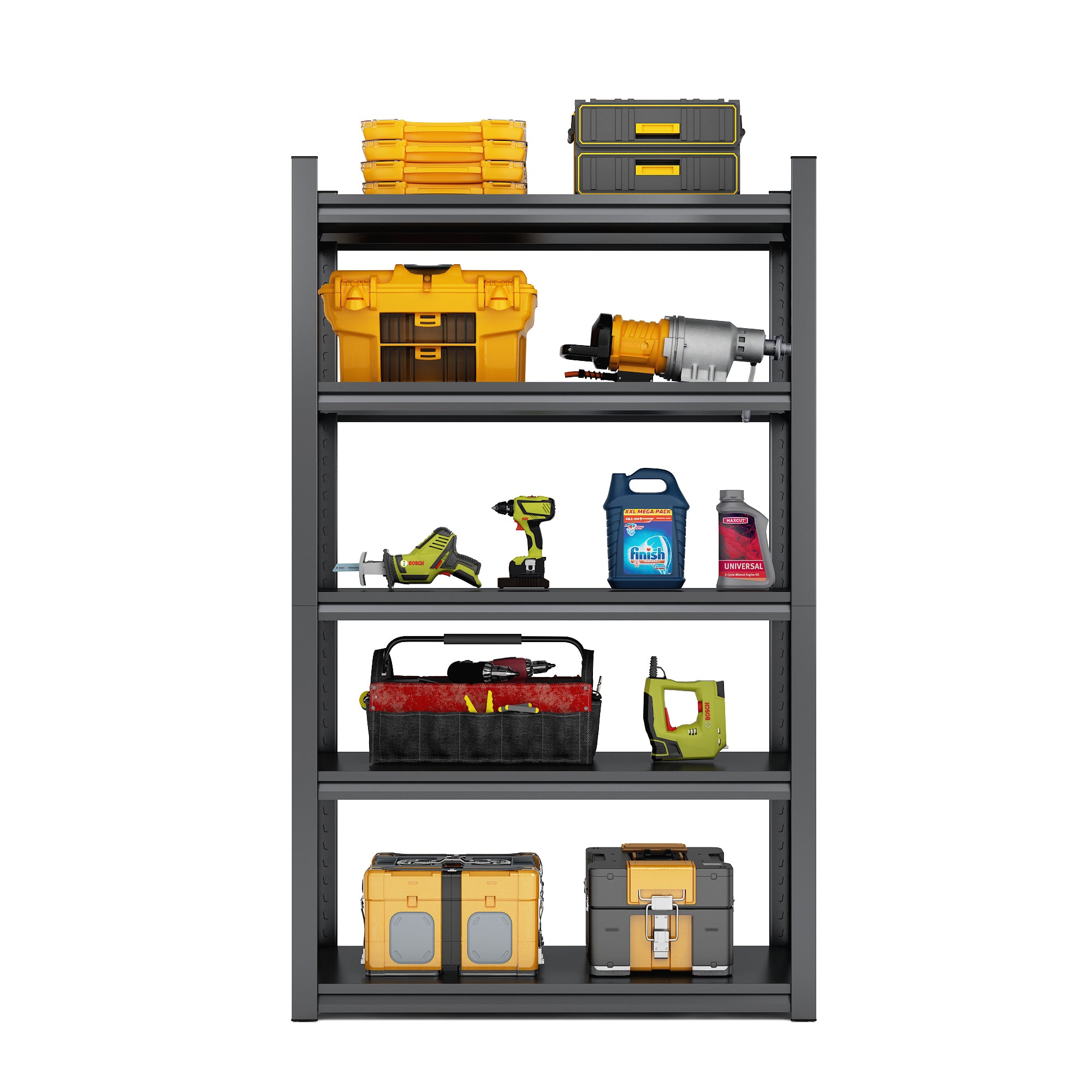 5 Tier Heavy Duty Metal Garage Shelves