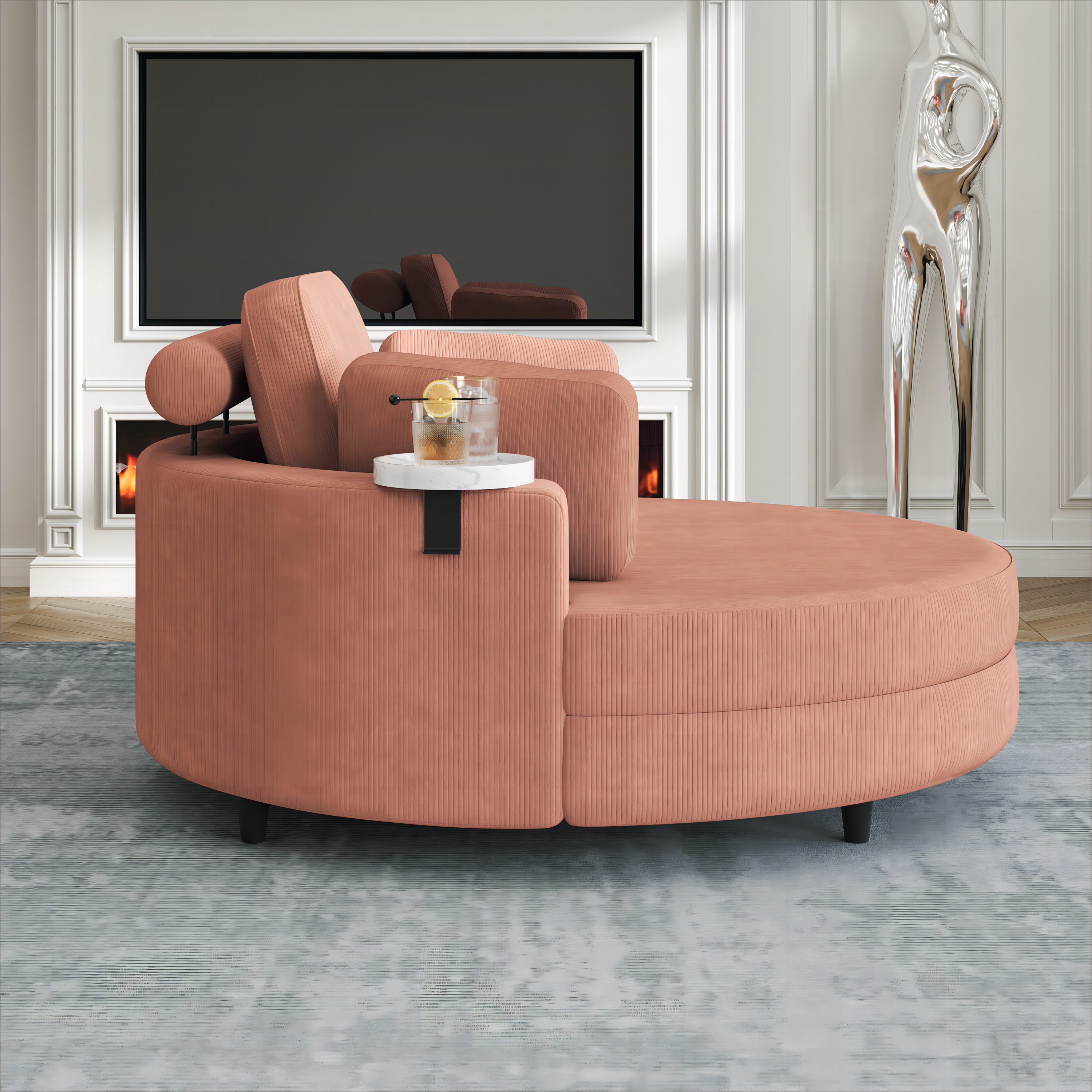 51-Inch Corduroy Sofa