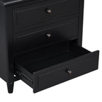 U_STYLE 28" Painted Nightstand with 3 Drawers