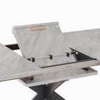 62.4" to 78.15" Extendable Dining Table Set for 6-8