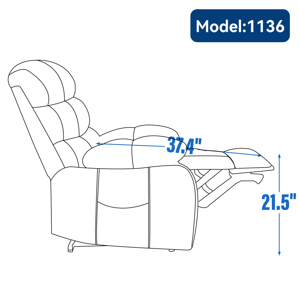 ComfortMax Power Lift Recliner Chair - Large Size