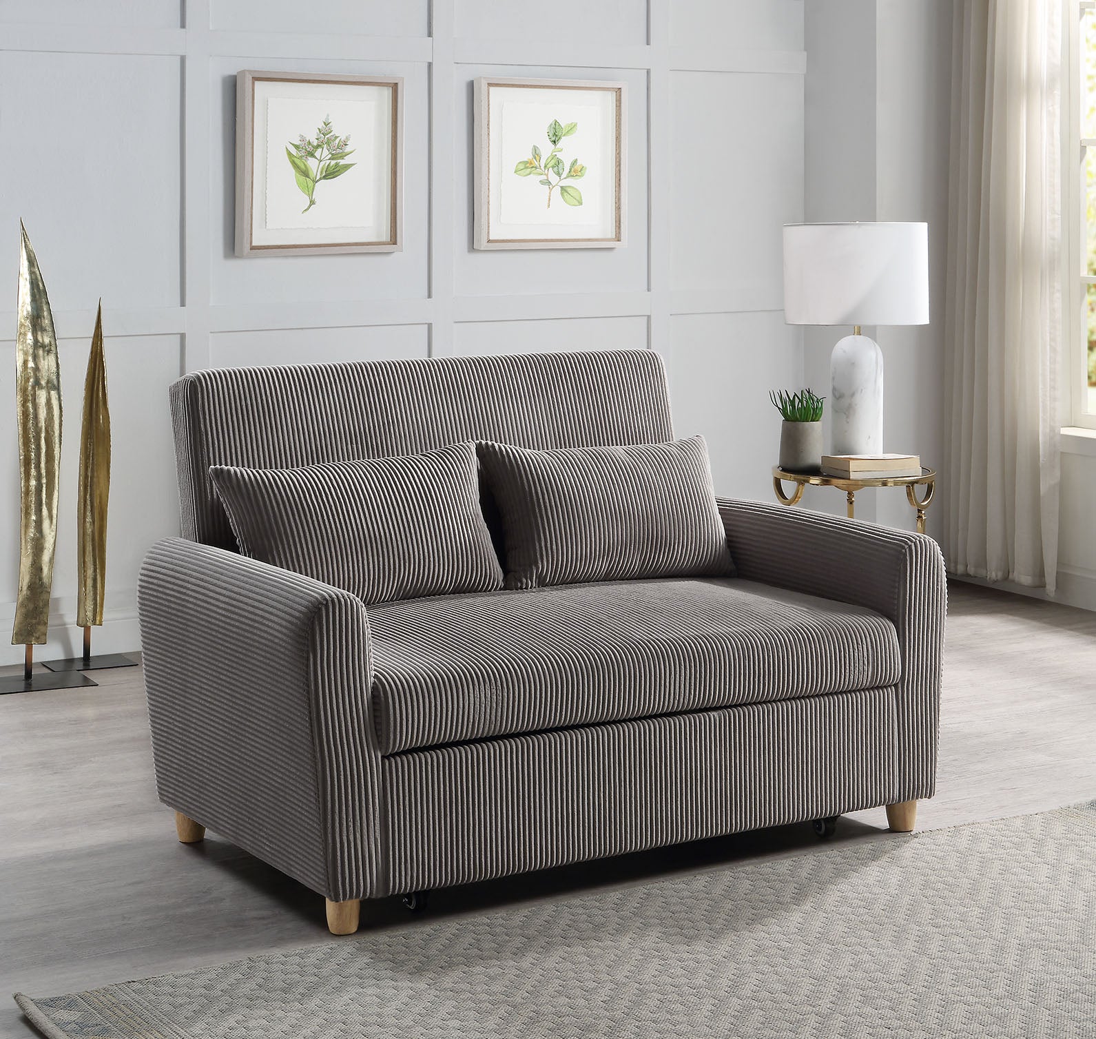 Justine 54" Convertible Sleeper Loveseat