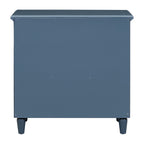 U_STYLE 28'' Pine Wood Nightstand with 3 Drawers