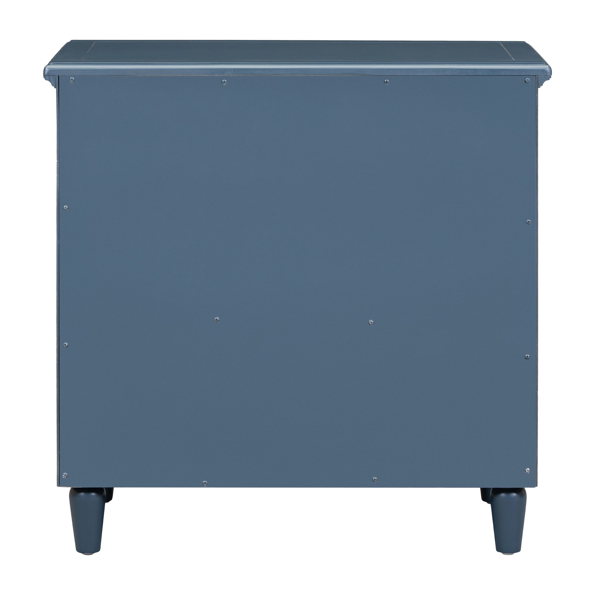 U_STYLE 28'' Pine Wood Nightstand with 3 Drawers