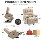 ComfortMax Power Lift Recliner Chair - Large Size