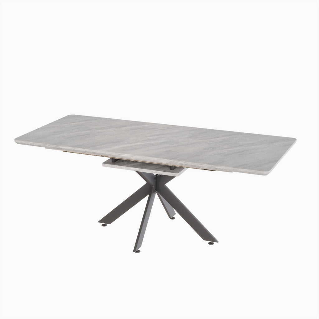 62.4" Extendable Dining Table Set for 6-8 Persons