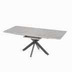 62.4" to 78.15" Extendable Dining Table Set for 6-8