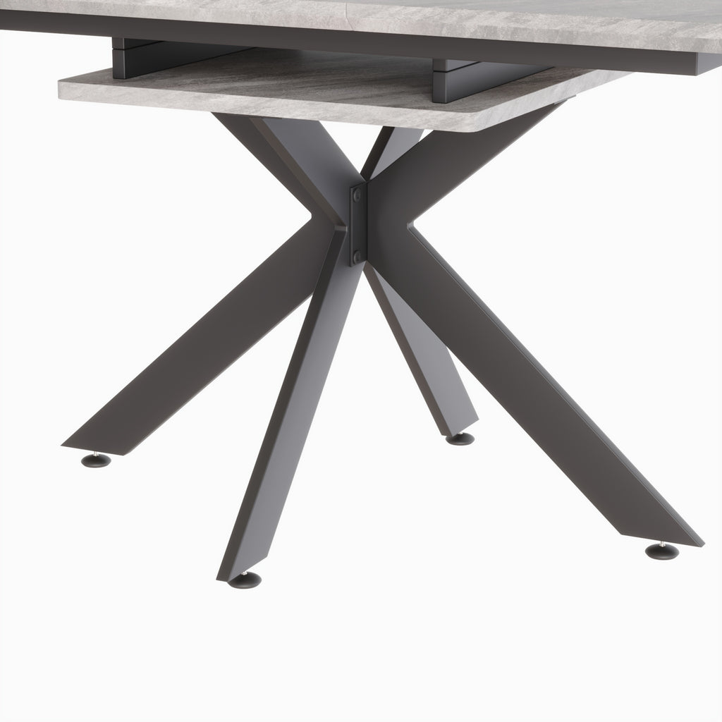 62.4" to 78.15" Extendable Dining Table Set for 6-8