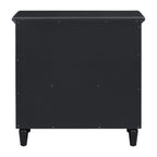 U_STYLE 28" Painted Nightstand with 3 Drawers