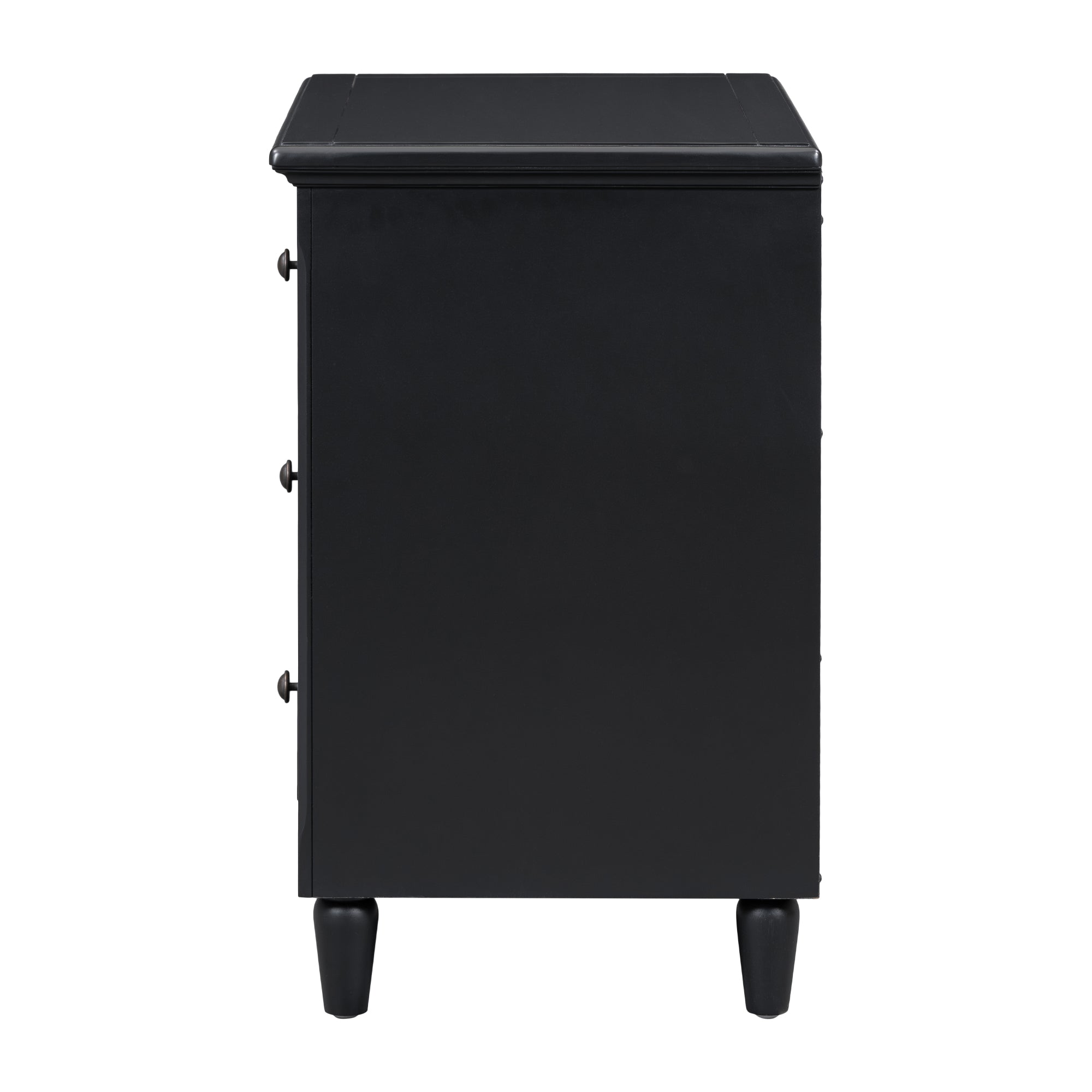 U_STYLE 28" Painted Nightstand with 3 Drawers