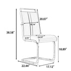 62.4" to 78.15" Extendable Dining Table Set for 6-8