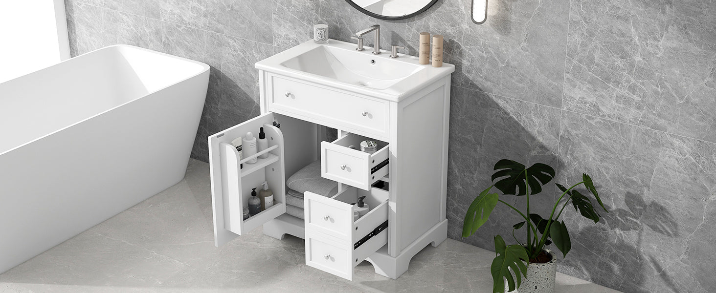 30" Bathroom Vanity with Sink Top