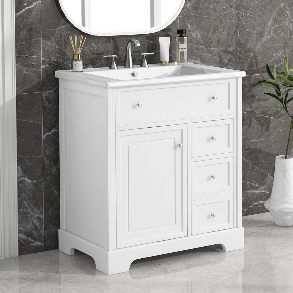 30" Bathroom Vanity with Sink Top