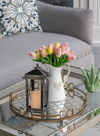 Set of 2 Menifee Lantern with LED Candle