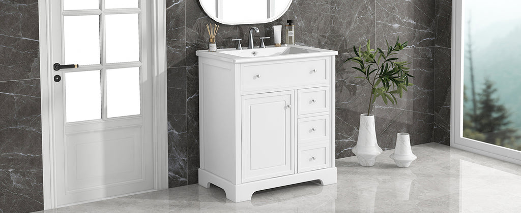 30" Bathroom Vanity with Sink Top