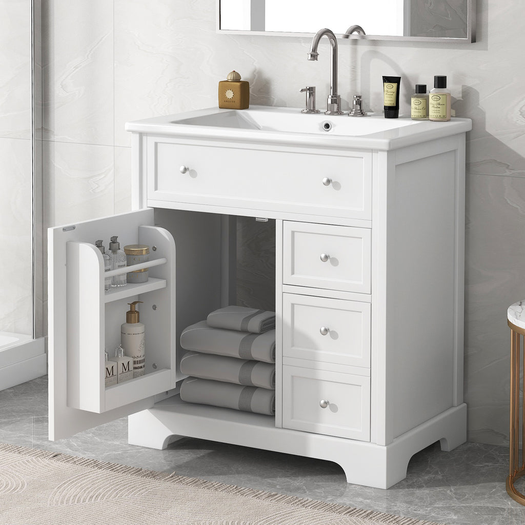 30" Bathroom Vanity with Sink Top