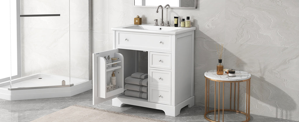 30" Bathroom Vanity with Sink Top