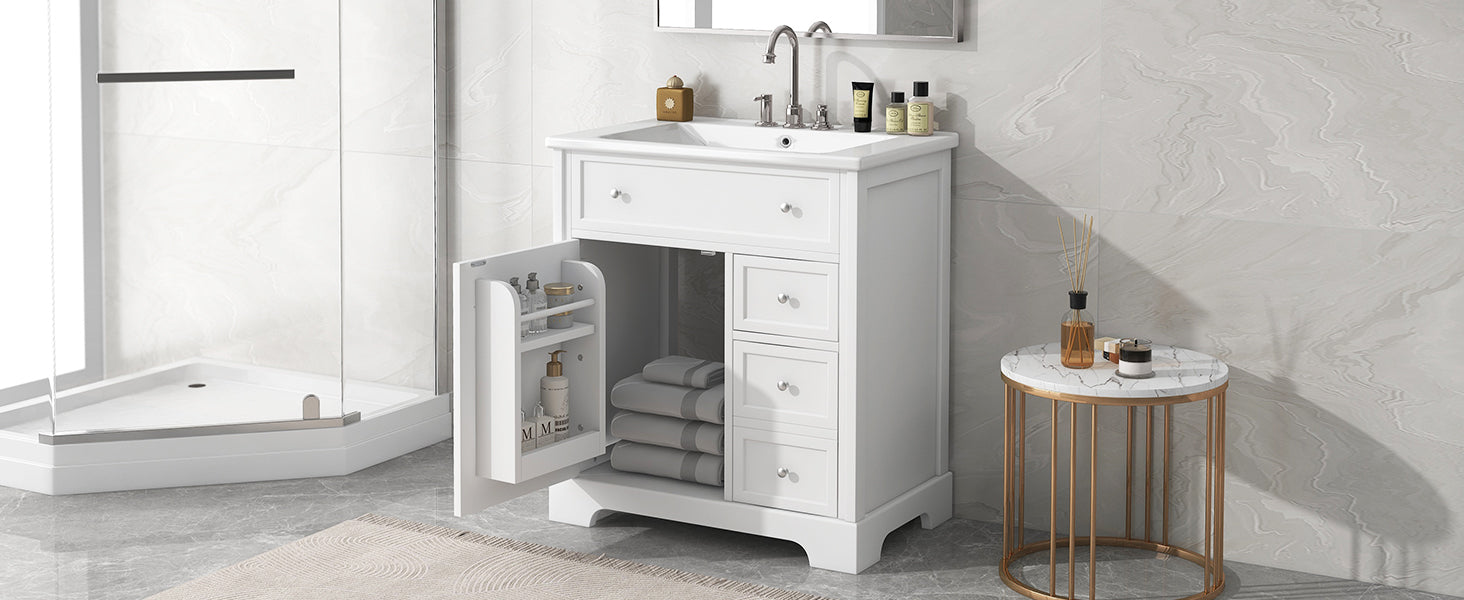 30" Bathroom Vanity with Sink Top