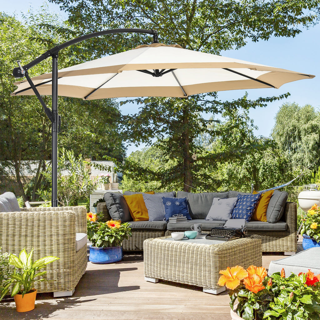 Outsunny 10FT Cantilever Umbrella