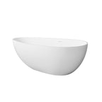 66.9 Inch Freestanding Solid Surface Soaking Bathtub