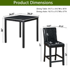 5 Piece Counter Height Dining Table Set