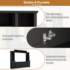 Minimalist Entertainment Wall Unit Set with Bridge